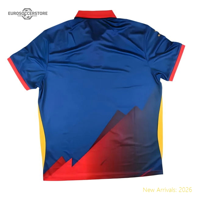 2024-2025 Nepal Cricket Polo Shirt (Blue)-Vantage Point Soccer