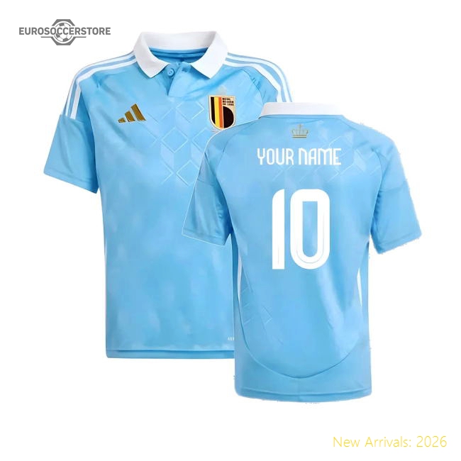 2024-2025 Belgium Away Shirt (Kids) (Your Name)-Vantage Point Soccer