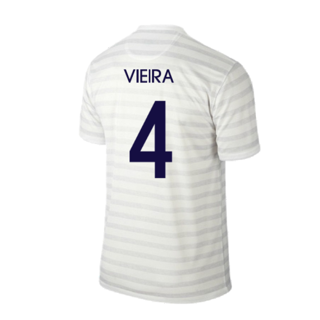 France 2014-15 Away Shirt ((Excellent) M) (Vieira 4)-Vantage Point Soccer
