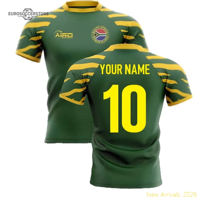 2025-2026 South Africa Springboks Home Concept Rugby Shirt (Your Name)-Football Shirts Shop