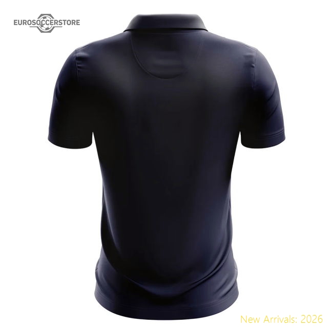 Laos Football Polo Shirt (Navy)-Vantage Point Soccer