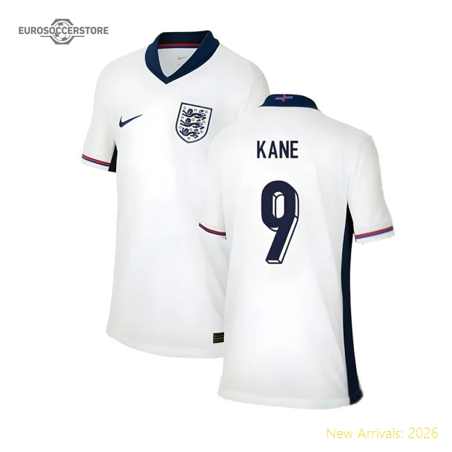 2024-2025 England Home Shirt (Kids) (Kane 9)-Vantage Point Soccer