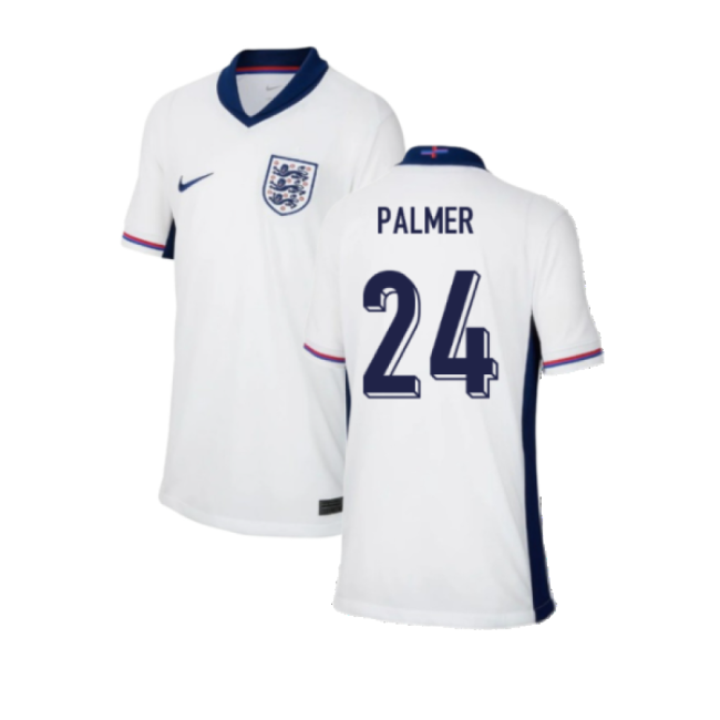 2024-2025 England Home Shirt (Kids) (Palmer 24)-Vantage Point Soccer