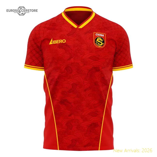 China 2025-2026 Home Concept Football Kit (Libero) - Baby-Vantage Point Soccer