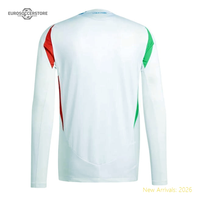 2024-2025 Italy Authentic Long Sleeve Away Shirt-Vantage Point Soccer