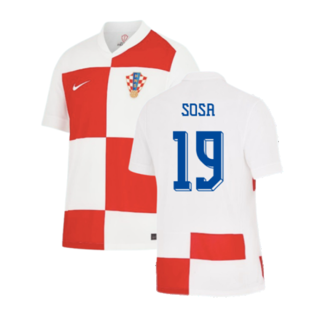 2024-2025 Croatia Home Shirt (Sosa 19)-Vantage Point Soccer