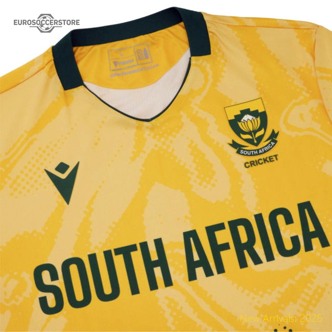 2026 South Africa CSA Cricket Matchday T20 Shirt-Football Shirts Shop
