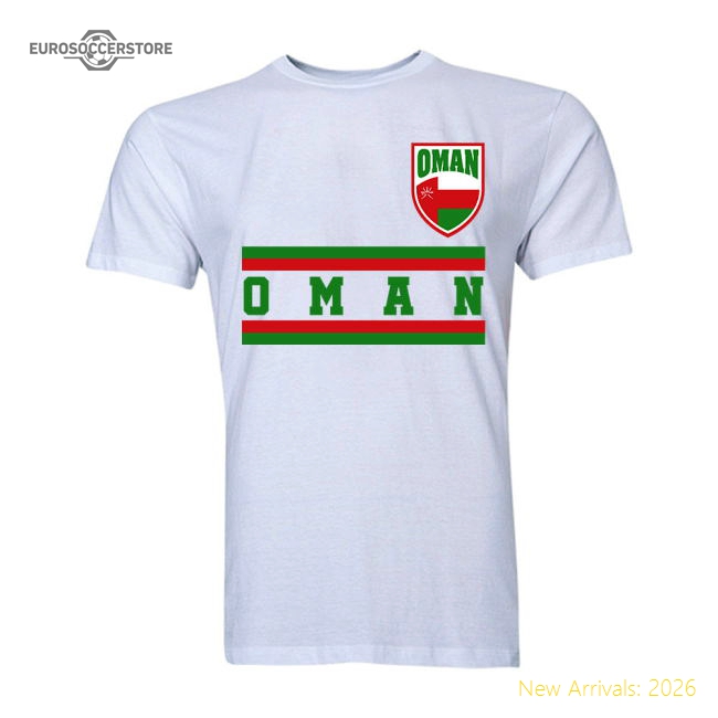 Oman Core Football Country T-Shirt (White)-Vantage Point Soccer