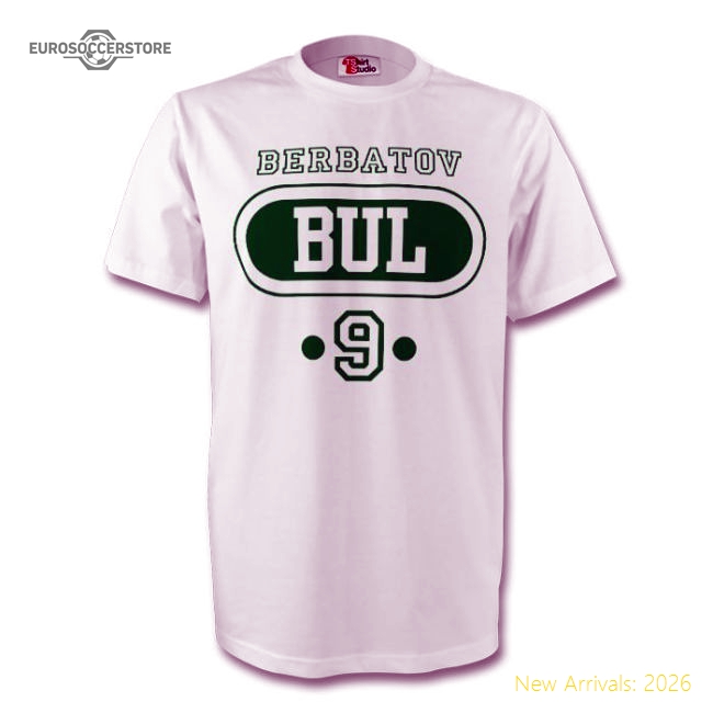 Dimitar Berbatov Bulgaria Bul T-shirt (white)-Vantage Point Soccer