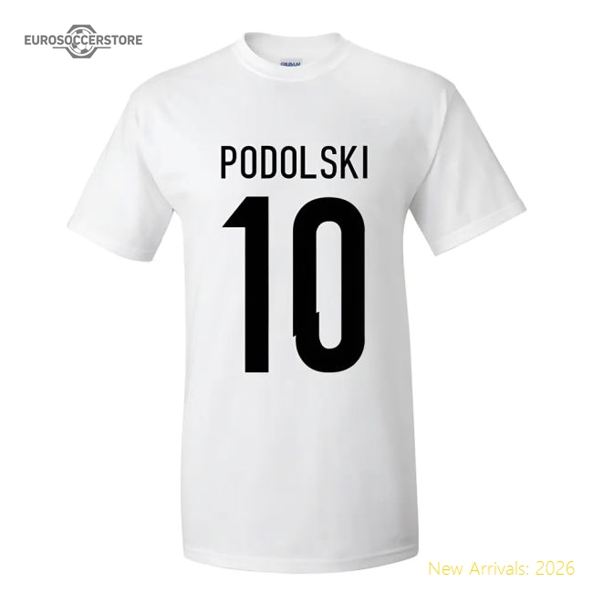 Lukas Podolski Germany Hero T-shirt (white)-Vantage Point Soccer