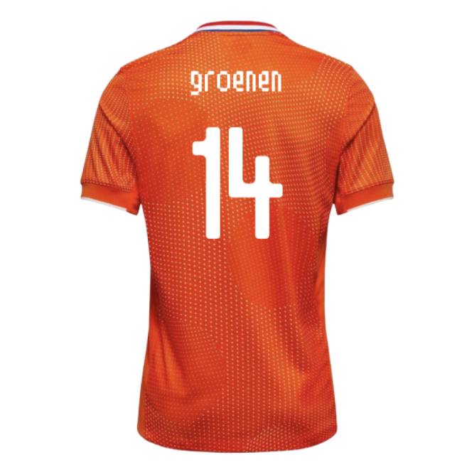 2025-2026 Netherlands Womens Team Shirt (Kids) (Groenen 14)-Vantage Point Soccer