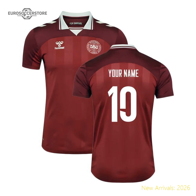 2025-2026 Denmark Womens Team Home Shirt (Unisex) (Your Name)-Vantage Point Soccer