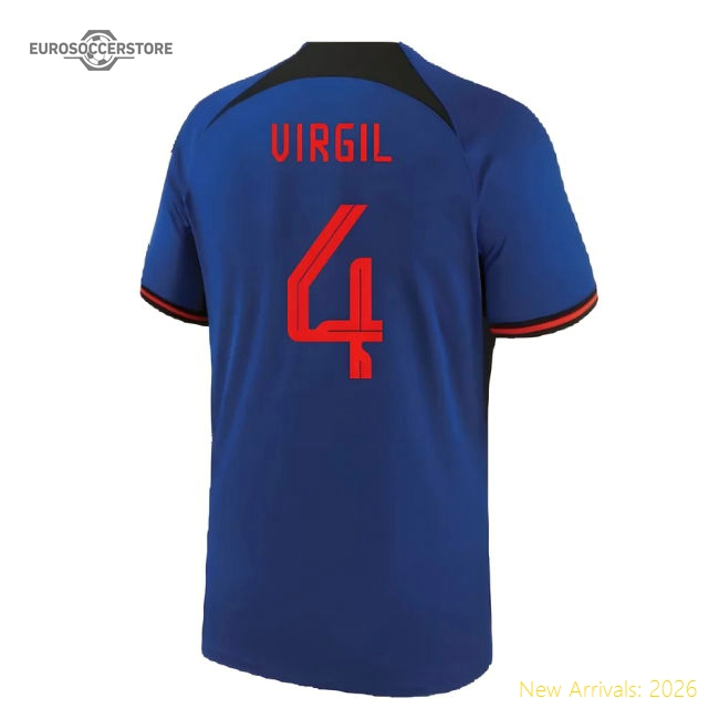 2022-2023 Holland Away Shirt (VIRGIL 4)-Football Jersey Hub