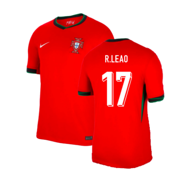 2024-2025 Portugal Home Shirt (R.Leao 17)-Vantage Point Soccer