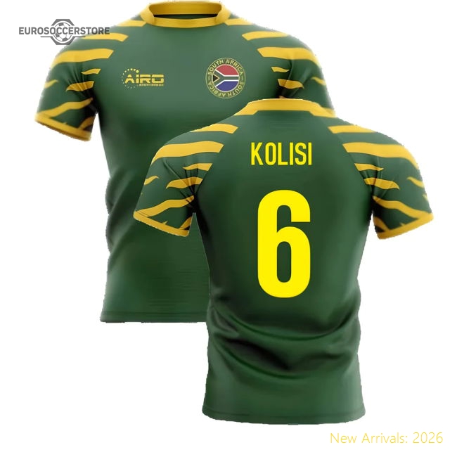 2025-2026 South Africa Springboks Home Concept Rugby Shirt (Kolisi 6)-Football Shirts Shop