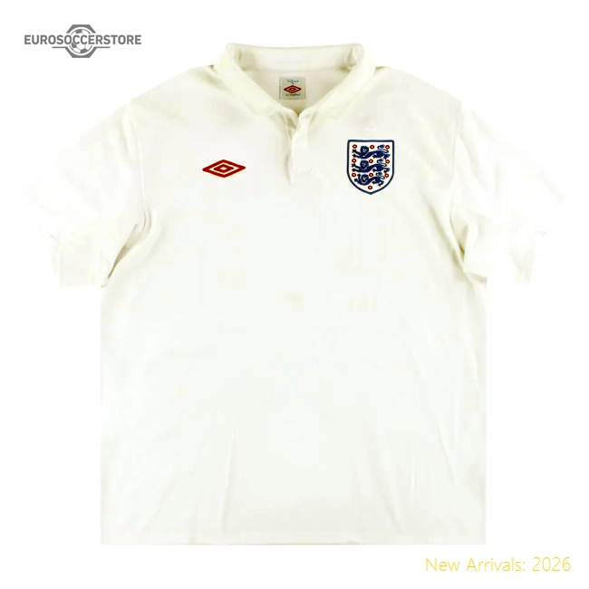 England 2010-12 Home Shirt (L) (Good)-Vantage Point Soccer