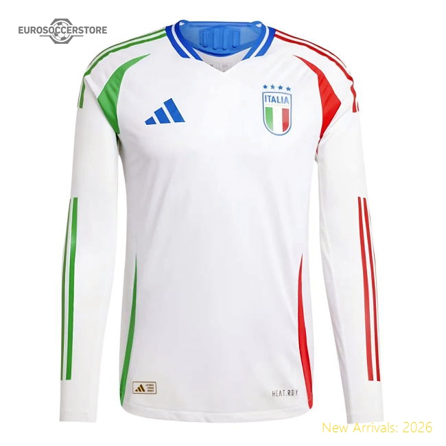 2024-2025 Italy Authentic Long Sleeve Away Shirt-Vantage Point Soccer