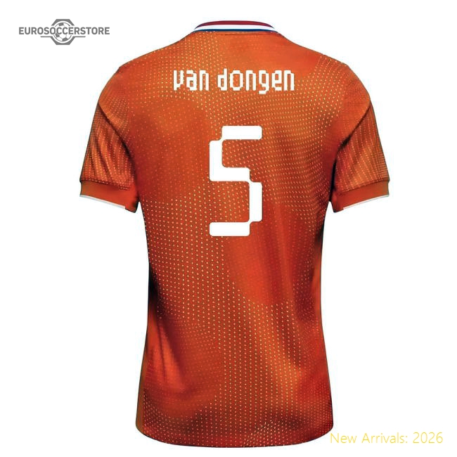 2025-2026 Netherlands Womens Team Shirt (Kids) (Van Dongen 5)-Vantage Point Soccer