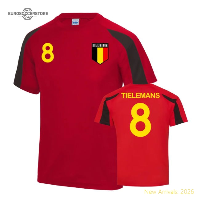 Belgium Sports Training Jersey (Tielemans 8)-Vantage Point Soccer