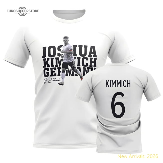Joshua Kimmich Germany Player Tee (White)-Vantage Point Soccer