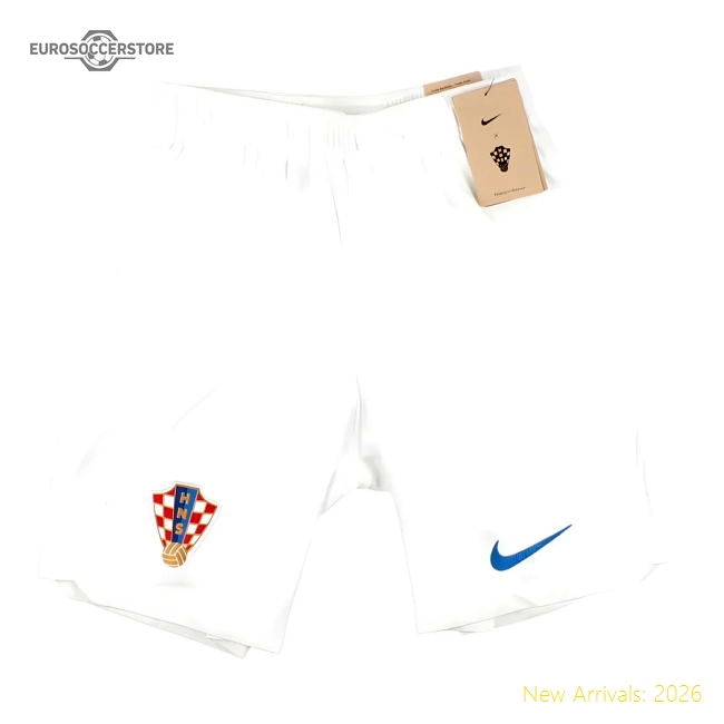 2022-2023 Croatia Home Shorts (White)-Vantage Point Soccer