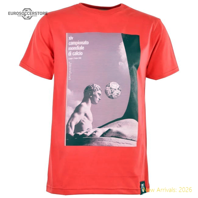 Pennarello World Cup: Italia 1990 - T-Shirt - Red-Vantage Point Soccer
