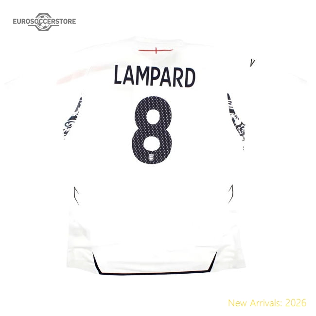 England 2007-09 Home Shirt (XL) Lampard #8 (Fair)-Vantage Point Soccer