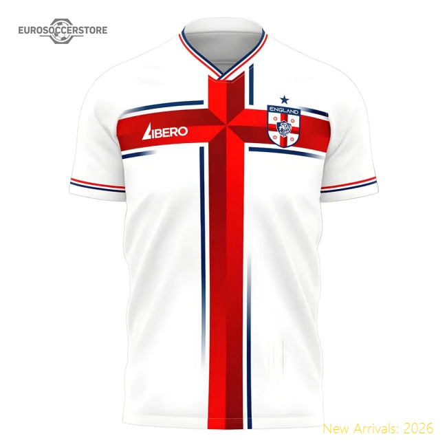 2025-2026 England Home Cross Concept Shirt (Libero) Baby-Vantage Point Soccer