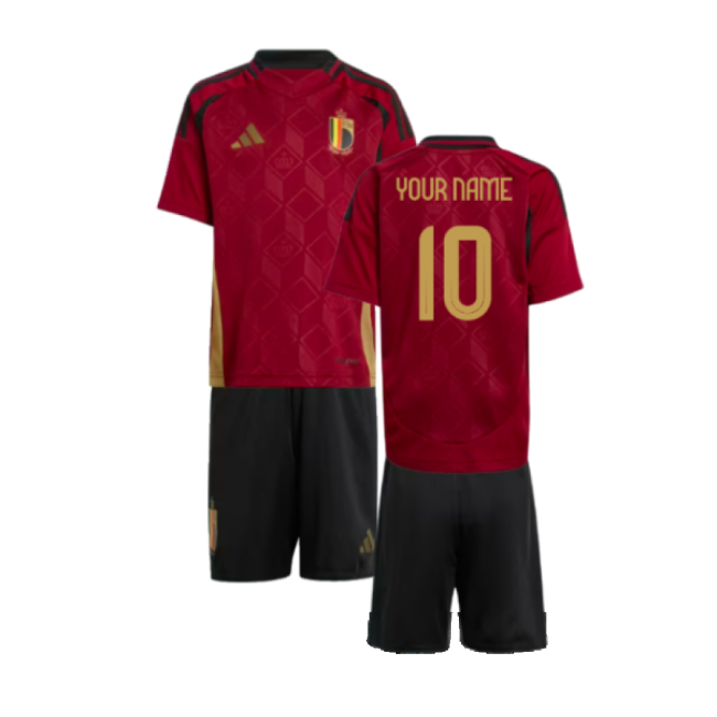2024-2025 Belgium Home Mini Kit (Your Name)-Vantage Point Soccer