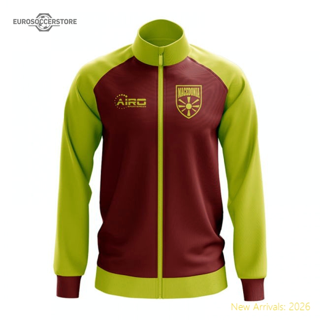 Macedonia Concept Football Track Jacket (Red)-Football Shirts Shop