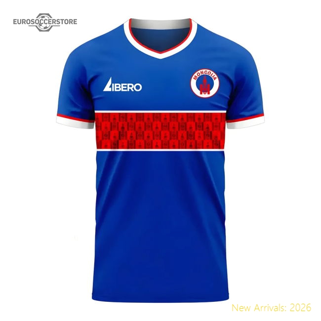 Mongolia 2025-2026 Home Concept Football Kit (Libero) - Baby-Vantage Point Soccer