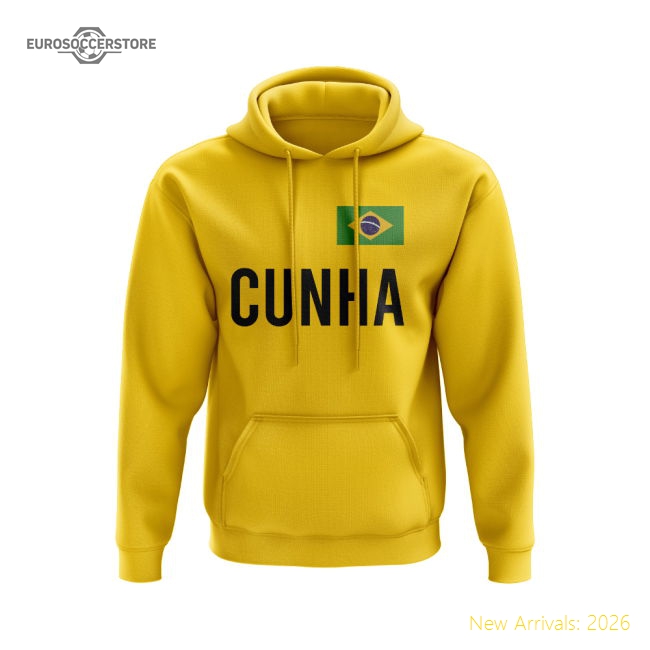 Matheus Cunha Brazil Hoody (Yellow)-PitchVibe Kits