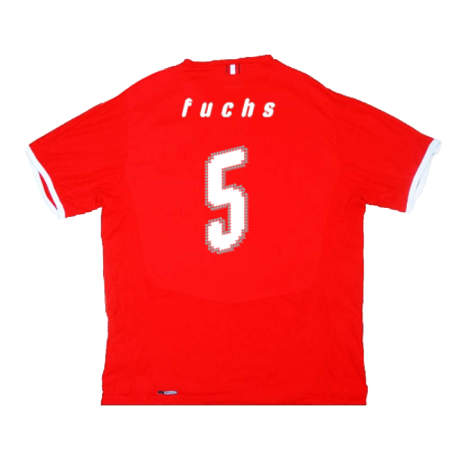 Austria 2008-09 Home Shirt ((Good) S) (Fuchs 5)-Vantage Point Soccer