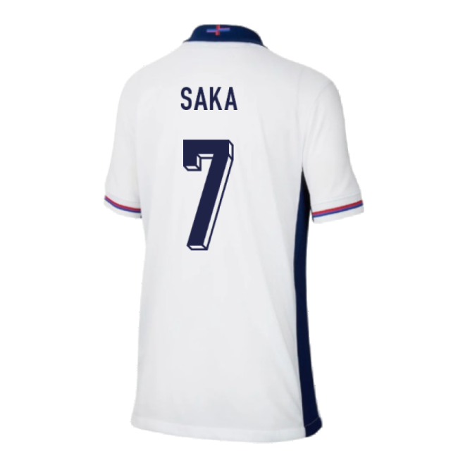 2024-2025 England Home Shirt (Kids) (Saka 7)-Vantage Point Soccer
