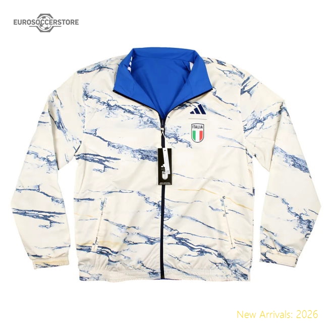 2023-2024 Italy Anthem Jacket (Blue) - Ladies-Vantage Point Soccer