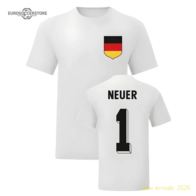 Manuel Neuer Germany National Hero Tee\'s (White)-Vantage Point Soccer