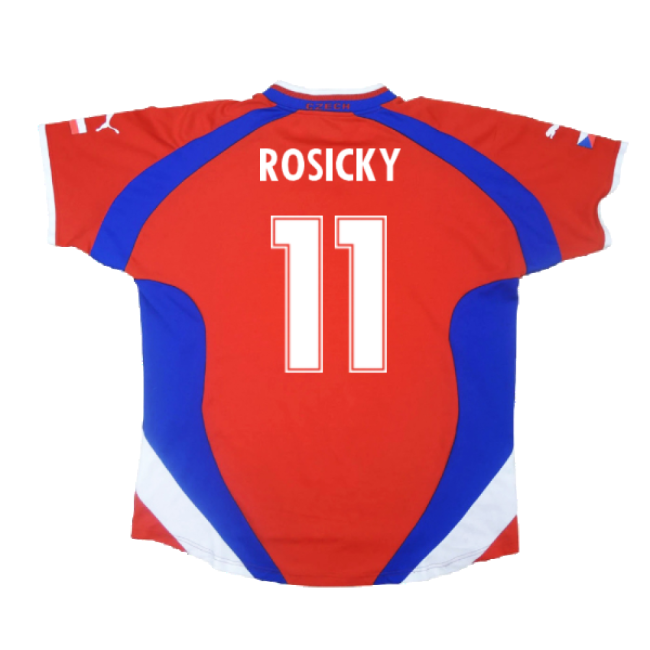Czech Republic 2000-02 Home Shirt ((Excellent) L) (Rosicky 11)-Vantage Point Soccer