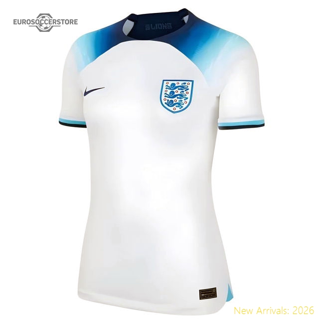 2022-2023 England Home Shirt (Ladies)-Vantage Point Soccer