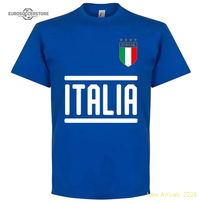 Italy Chiesa 14 Team T-Shirt - Royal-Vantage Point Soccer