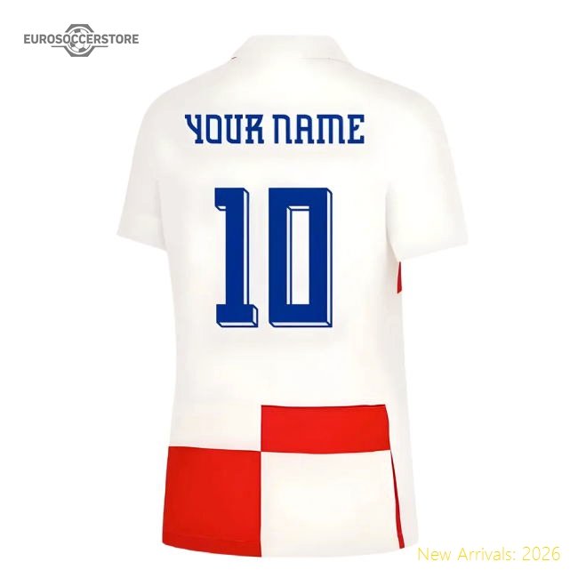 2024-2025 Croatia Home Shirt (Womens) (Your Name)-Vantage Point Soccer