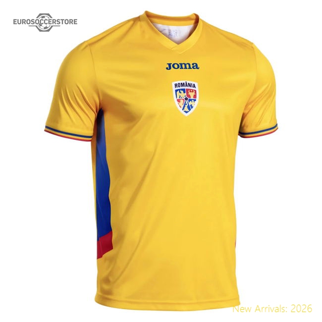 2025-2026 Romania Home Replica Shirt (Kids) (Rat 3)-Vantage Point Soccer