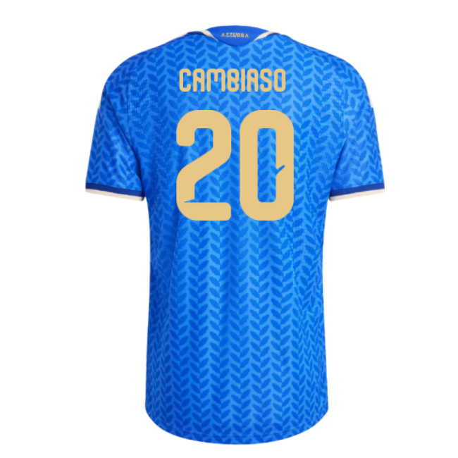 2026-2027 Italy Authentic Home Shirt (Cambiaso 20)-Vantage Point Soccer