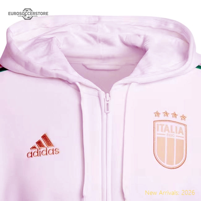 2024-2025 Italy DNA Full Zip Hoody (White)-Vantage Point Soccer