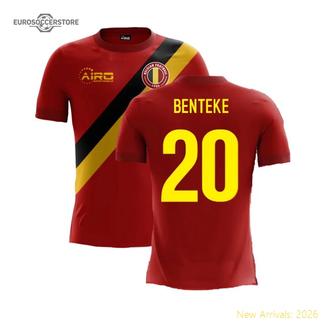 2025-2026 Belgium Airo Concept Home Shirt (Benteke 20)-Vantage Point Soccer