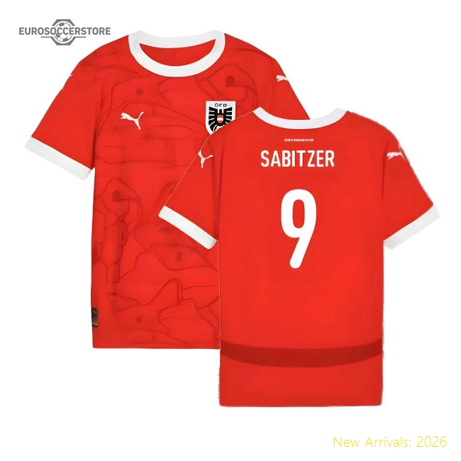 2024-2025 Austria Home Shirt (Kids) (Sabitzer 9)-Vantage Point Soccer
