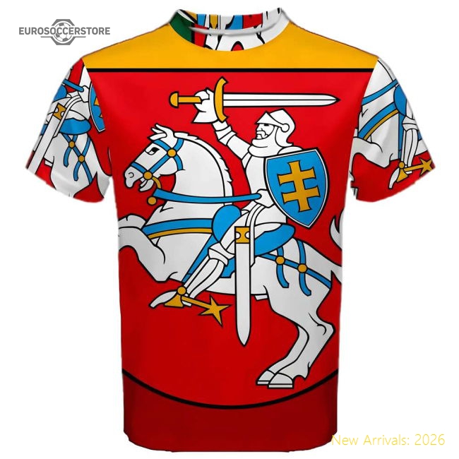 Lithuania Coat of Arms Sublimated Sports Jersey-Football Shirts Shop