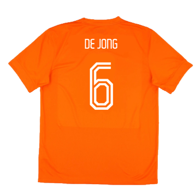 Holland 2014-15 Home Shirt (Good) (De Jong 6)-Football Jersey Hub