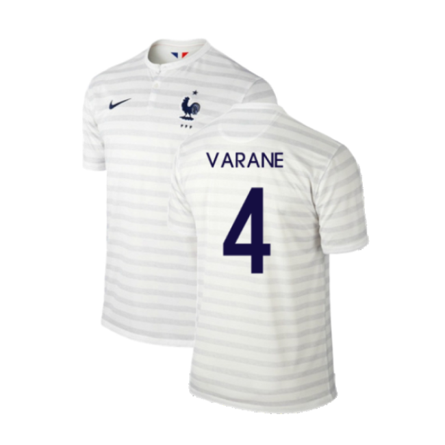 France 2014-15 Away Shirt ((Excellent) M) (Varane 4)-Vantage Point Soccer
