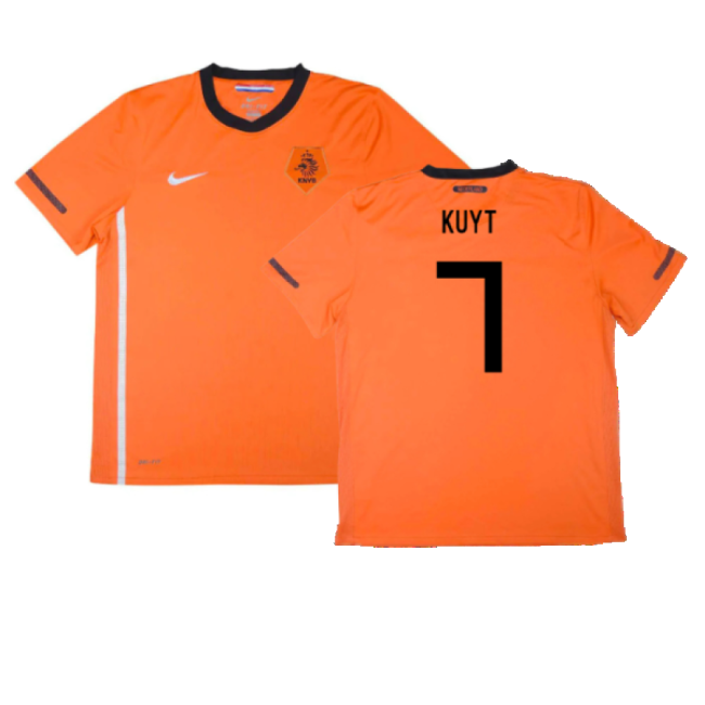 Holland 2010-11 Home Shirt ((Excellent) S) (Kuyt 7)-Football Jersey Hub