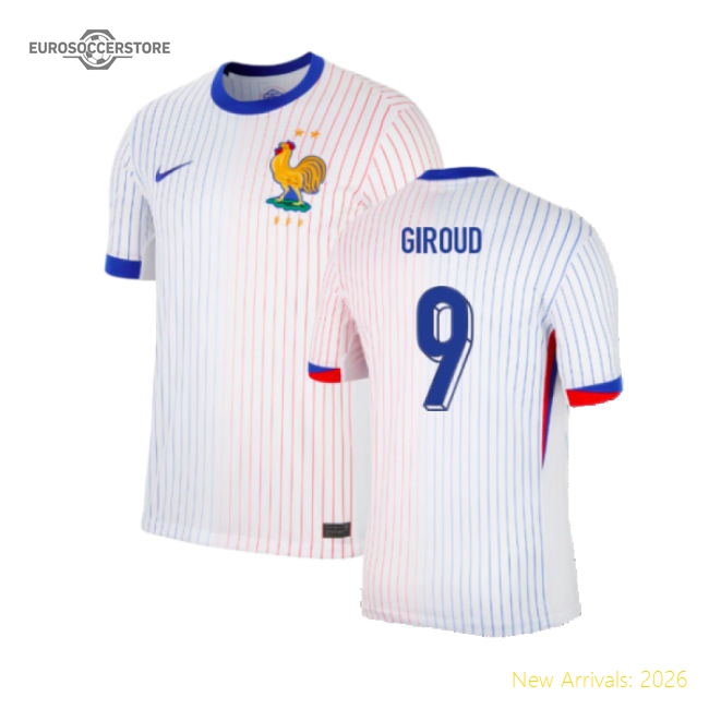 2024-2025 France Away Shirt (Giroud 9)-Vantage Point Soccer